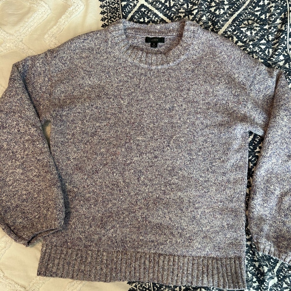 J. Crew Purple Crew Neck Sweater
